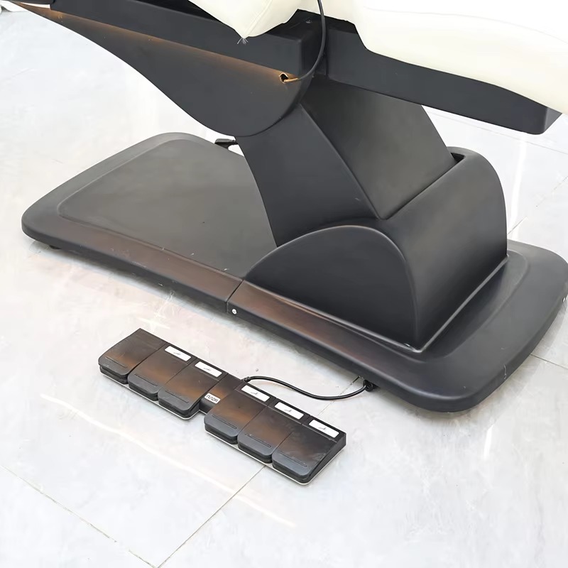 Modern Rotation Barber Shop Furniture Washing Bed Luxury Multifunction Reclining Electric Head Spa Shampoo Chair with Lights