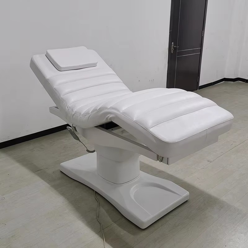 New Arrival Beauty Salon Furniture White Cosmetic Lash Facial Spa Bed 3 Motors Electric Adjustable Massage Bed