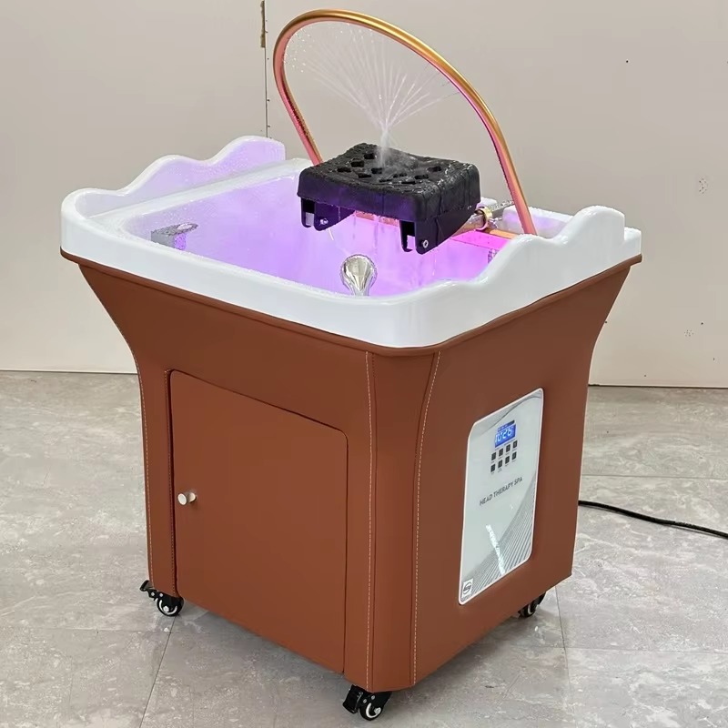 Modern Design Beauty Salon Spa Furniture Set with Portable Shampoo Basin Sink Wash Tank for Water Circulation for Salons & Spas