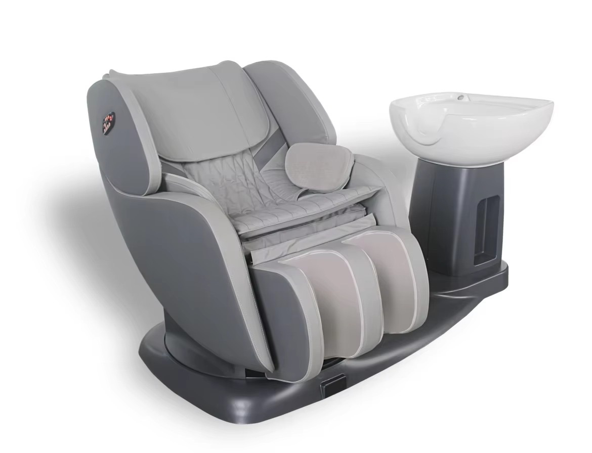 Luxurious Full Body Massage Washing Chair Bed Modern Multifunction Head Therapy Shampoo Chair with Water Circulation