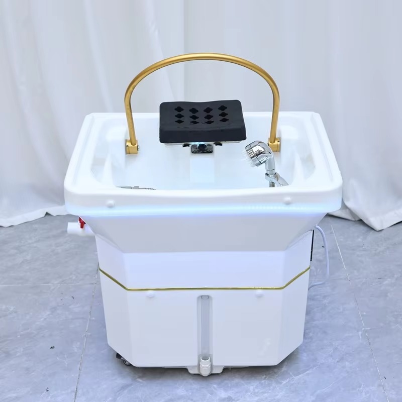 Barbershop Head Spa Equipment Portable Salon Hair Washing Sink Head Basin Hairdressers Shampoo Wash Basin