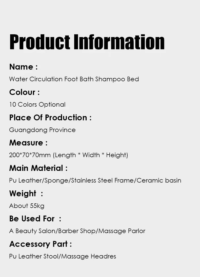 Salon Furniture Professional Head Spa Bed Washing Basin Shampoo Beds Multifunctional Thai Shampoo Bed