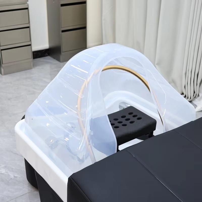 Japanese Head Spa Bed Hair Wash Basin Treatment Head Spa LED Saloon Hair Washing Basin Equipment Shampoo Bed
