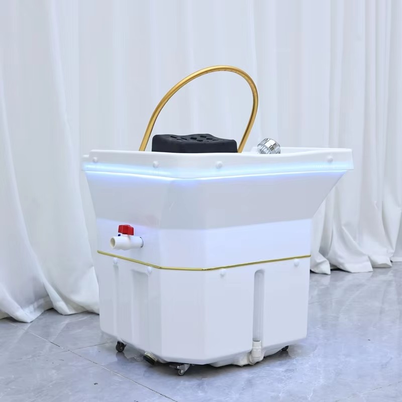Barbershop Head Spa Equipment Portable Salon Hair Washing Sink Head Basin Hairdressers Shampoo Wash Basin