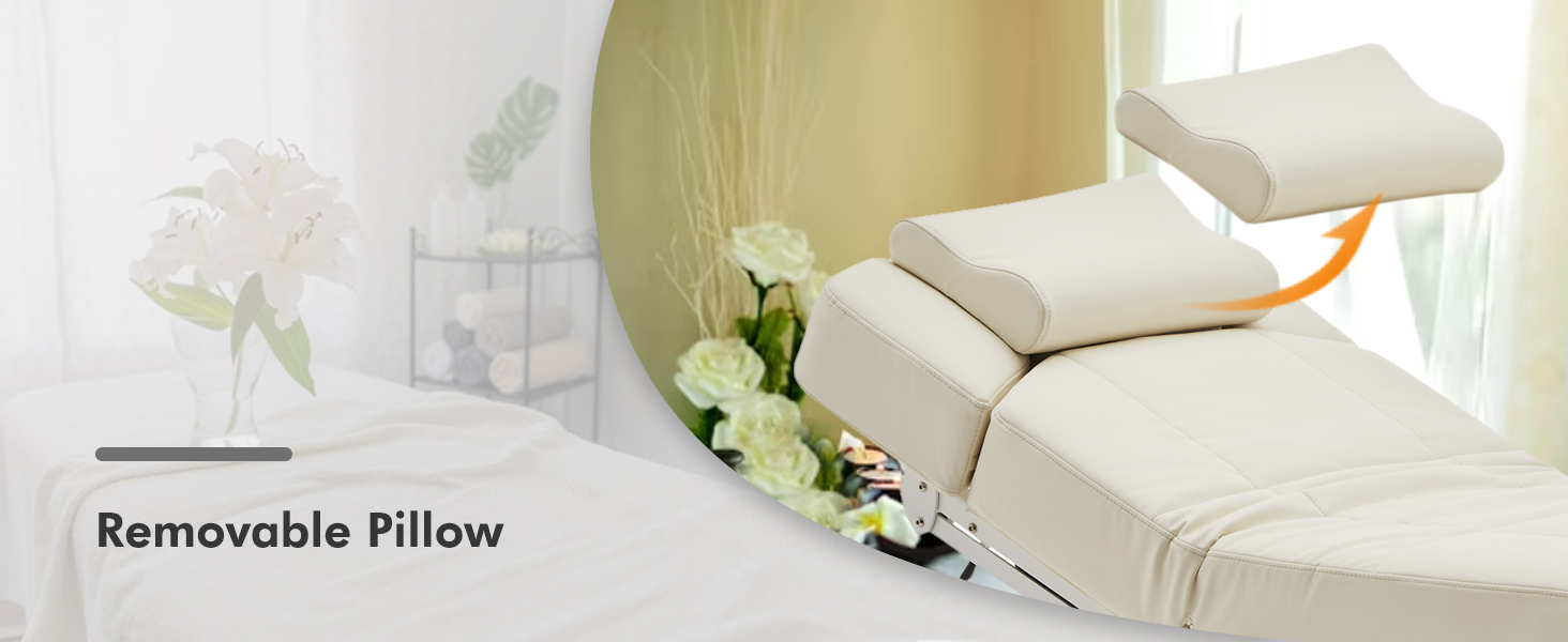 Artist hand 3 Motor Full Electric Spa Facial Beauty Bed Tattoo Medical Treatment Table Aesthetic Chair with Thermal Heated & Armrest for Salon Esthetician Doctor Podiatry