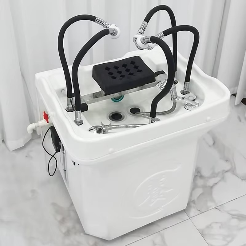 Factory Outlet Korean Hair Salon Spa Bowl Water Recycling Shampoo Bed Head Spa Equipment Shampoo Portable Shampoo Sink for Sale