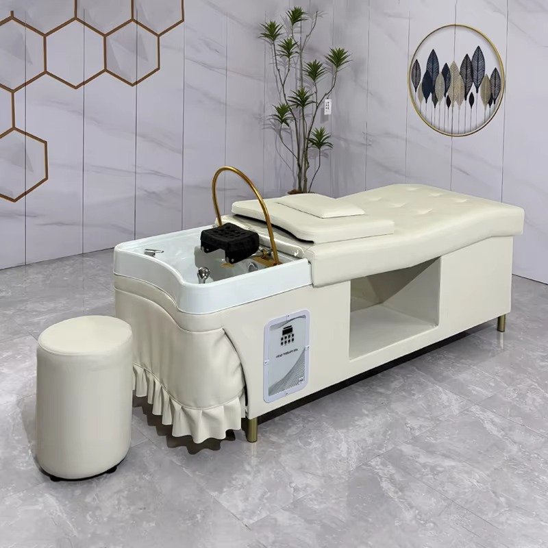 Wholesale Japanese Modern Custom Hair Salon Washing Head Therapy Wash Basin Shampoo Bed Head Spa Hair Wash Station
