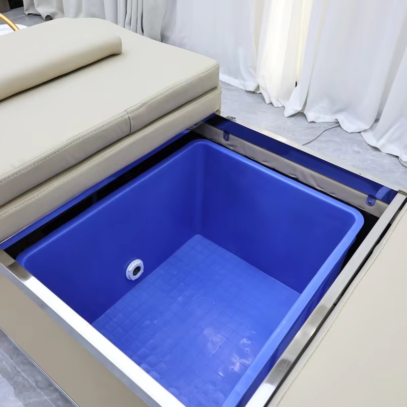 Thai Wash Basin Shampoo Beds 90L Water Tank Hair Washing Hair Spa Shampoo Massage Bed Heated Head Water Therapy Shampoo Bed