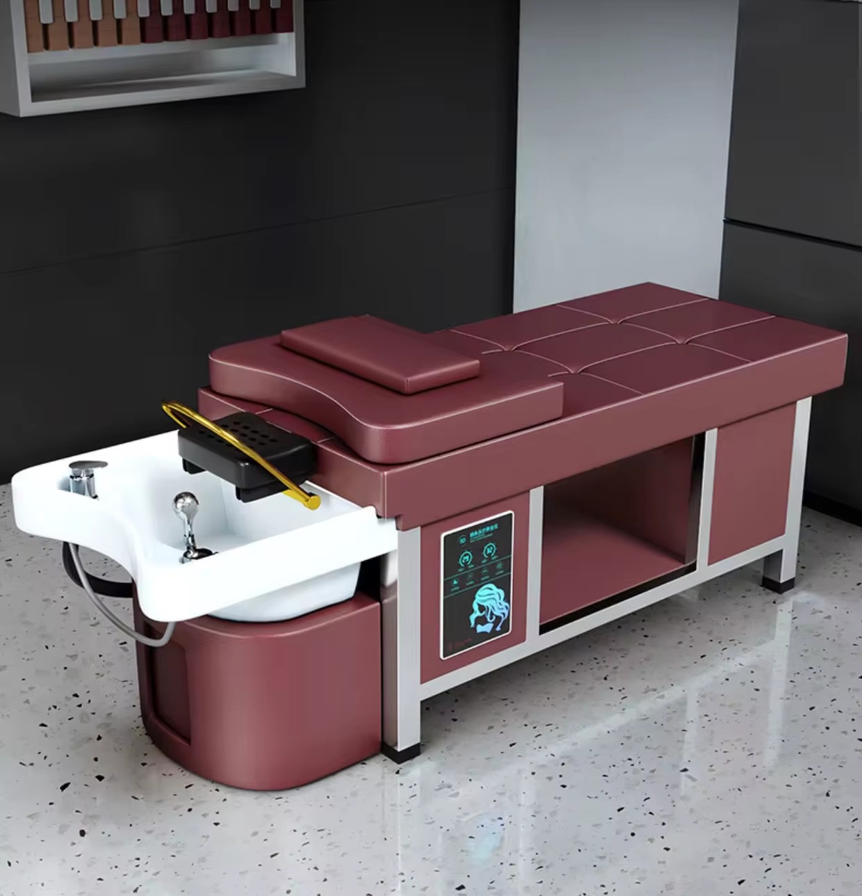 Professional Barber Shop Hair Spa Salon Therapy Shampoo Bed Washing Hair Thai Massage Beauty Shampoo Bed