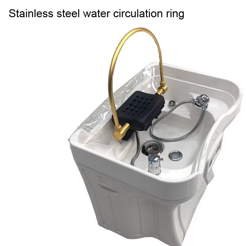 Modern Design New Model Portable Shampoo Basin Salon Hair Wash Sink with Water Tank for Smart Home Use