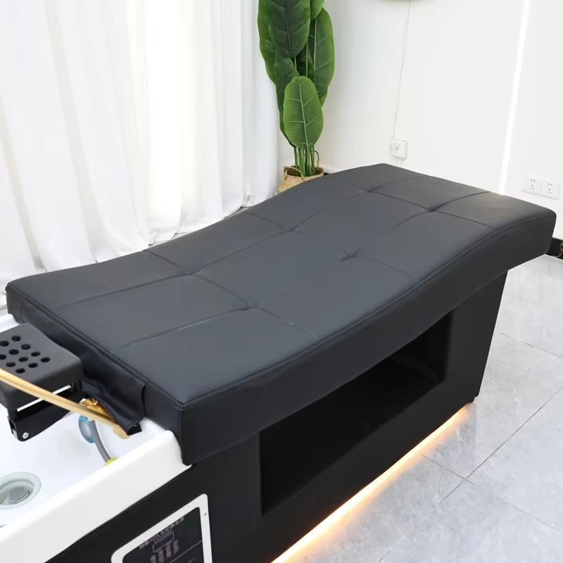 Japanese Head Spa Bed Hair Wash Basin Treatment Head Spa LED Saloon Hair Washing Basin Equipment Shampoo Bed
