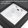 Massage bed with shampoo bowl, professional head spa and backwash station