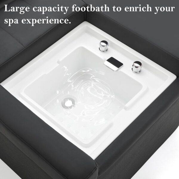 Massage bed with shampoo bowl, professional head spa and backwash station