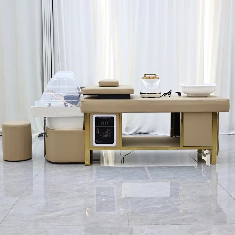 Professional Modern Thai Shampoo Bed Salon Furniture Head Spa Washing Basin With Water Circulation Hair Salon Furniture