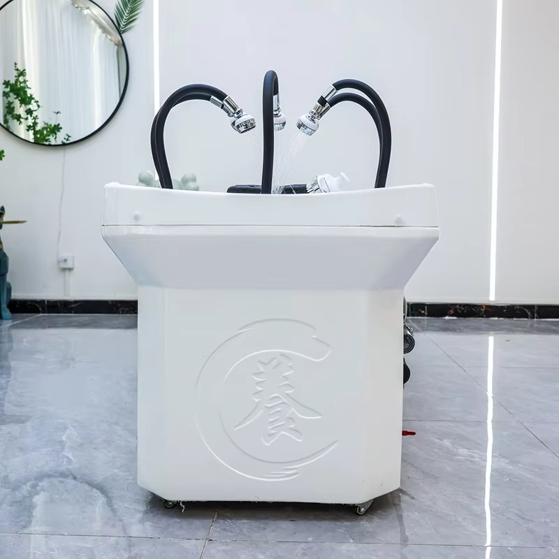 Factory Outlet Korean Hair Salon Spa Bowl Water Recycling Shampoo Bed Head Spa Equipment Shampoo Portable Shampoo Sink for Sale