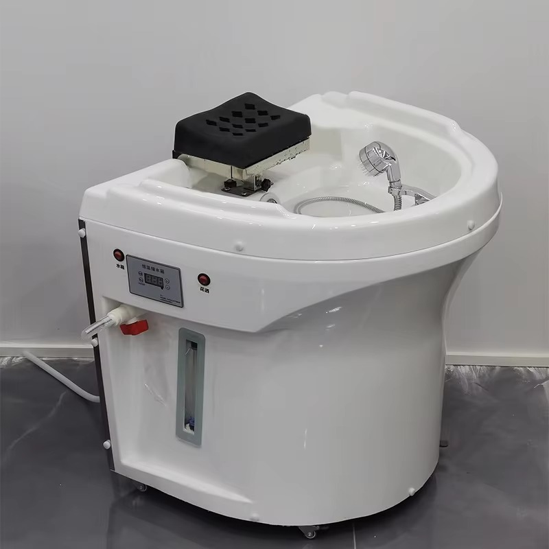 Modern Portable Shampoo Basin 60L Water Tank Synthetic Leather Salon Furniture Moving Head Beauty Bed Accessories for Hair Salon
