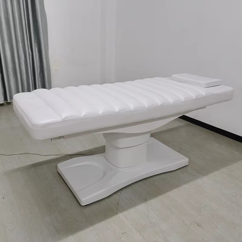High End Beauty Salon Furniture White Massage Table and Bed Modern Luxury 3 Motors Electric Cosmetic Facial Spa Lash Bed