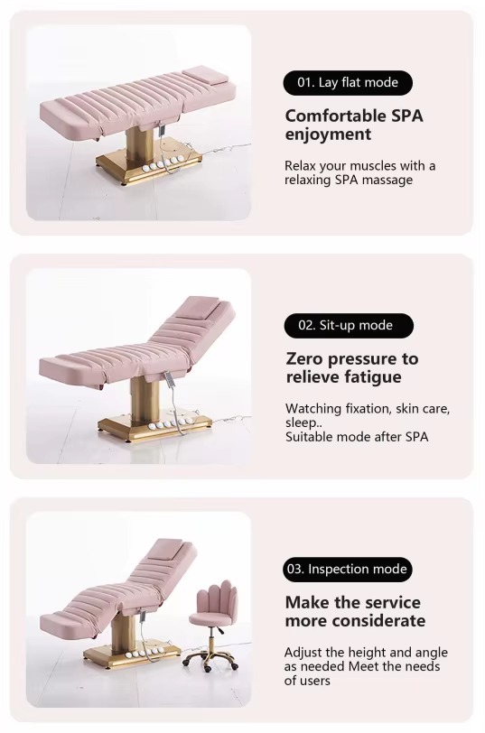 custom color luxury spa bed best price facial bed beauty for Eyelash Extensions Facials and Waxing Beauty Bed