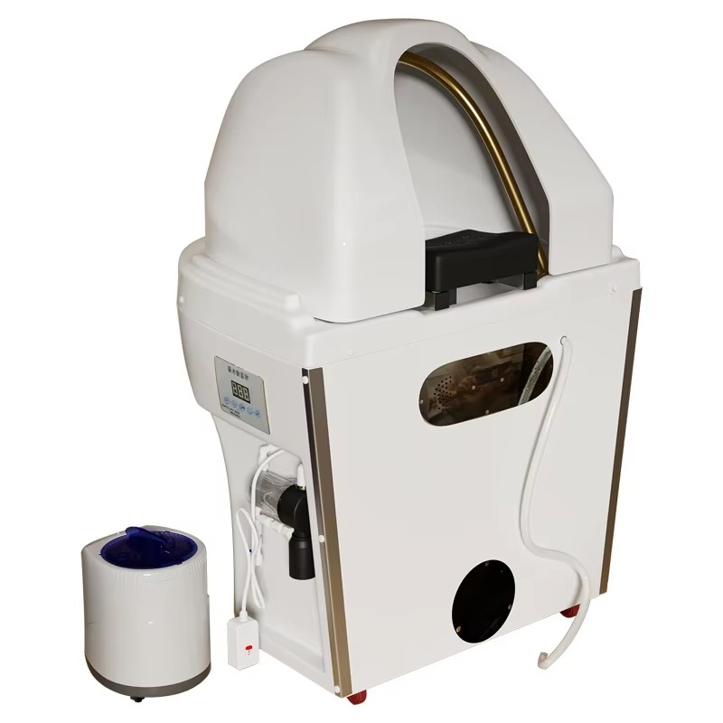 Modern Portable Shampoo Basin 60L Water Tank Synthetic Leather Salon Furniture Moving Head Beauty Bed Accessories for Hair Salon