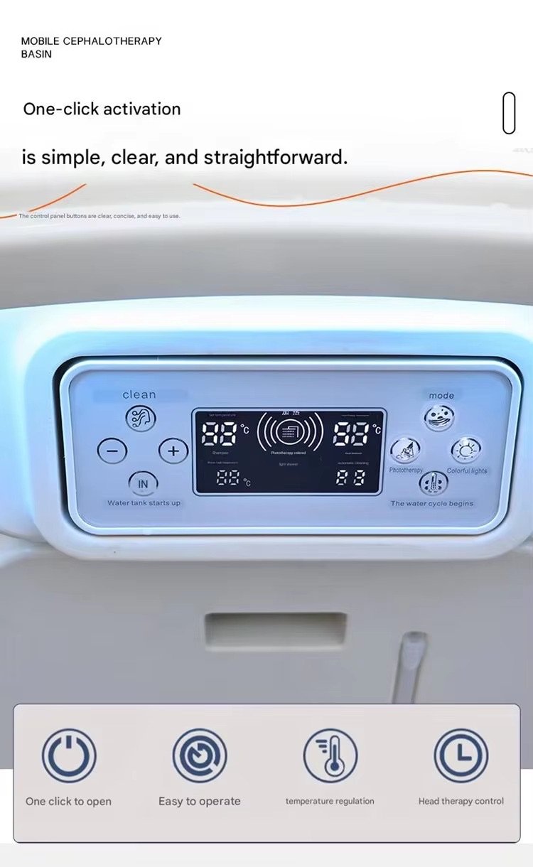 New Model Portable Head Spa Sink Water Therapy Thai Massage Shampoo Tank With Water Storage Beauty Salon Shampoo Basin