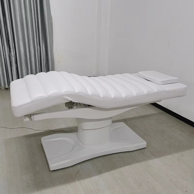 High End Beauty Salon Furniture White Massage Table and Bed Modern Luxury 3 Motors Electric Cosmetic Facial Spa Lash Bed