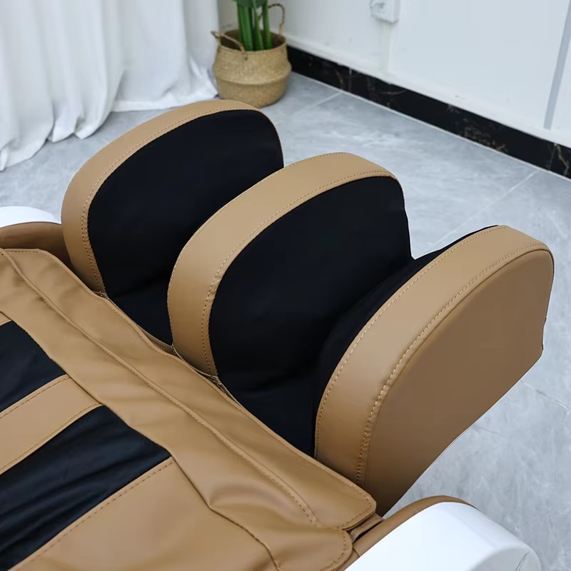 Luxury Modern Beauty Salon Furniture Electric Massage Washing Bed Modern Head Therapy Spa Shampoo Chair with Lights