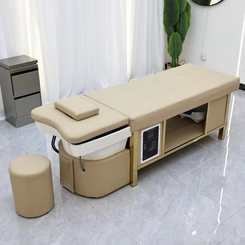 Professional Modern Thai Shampoo Bed Salon Furniture Head Spa Washing Basin With Water Circulation Hair Salon Furniture