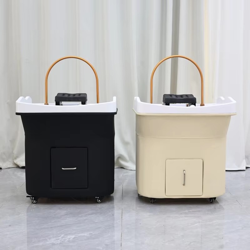 Wholesale Portable Head Massage Spa Sink Head Spa Equipment Shampoo Bowl and Chair Basin Hair Wash Hair Basin for Salon Use
