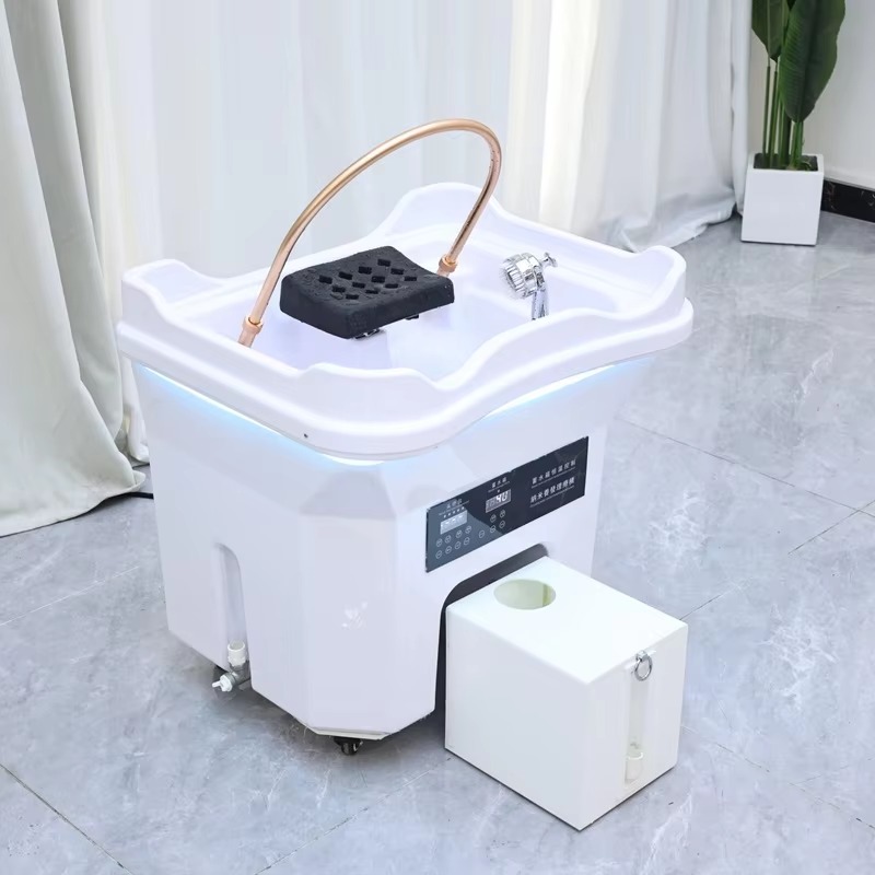Modern Design Japanese Head Spa Basin Equipment Portable Massage Shampoo Bowl with Fumigation No Plumbing Required