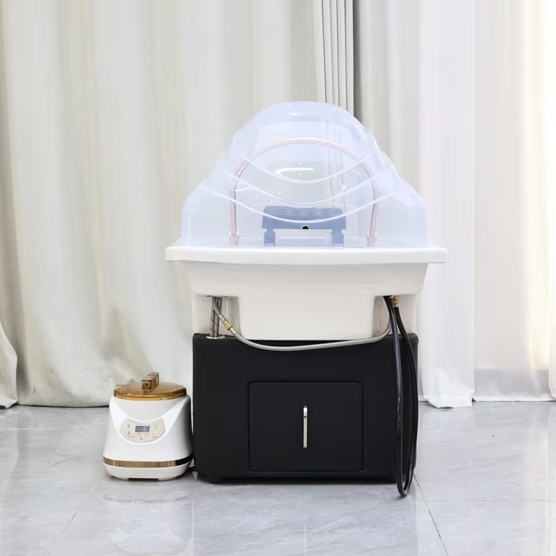 Mobile Portable Shampoo Wash Basin Bowl Station Salon Furniture Scalp Treatment Shampoo Sink With Spa Head Water Therapy