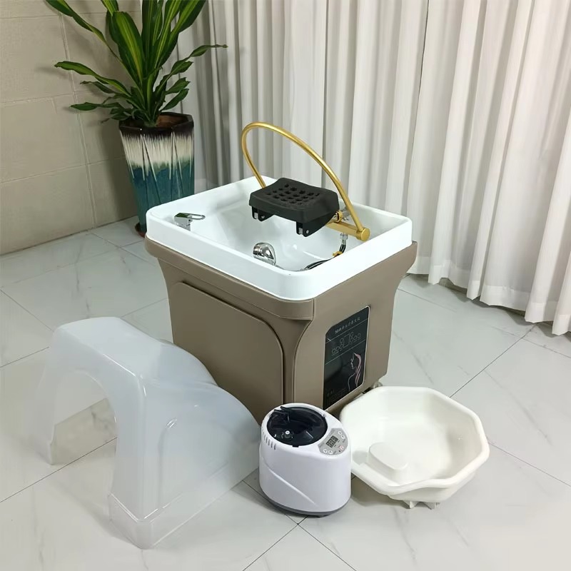 Modern Design Beauty Salon Spa Furniture Set with Portable Shampoo Basin Sink Wash Tank for Water Circulation for Salons & Spas