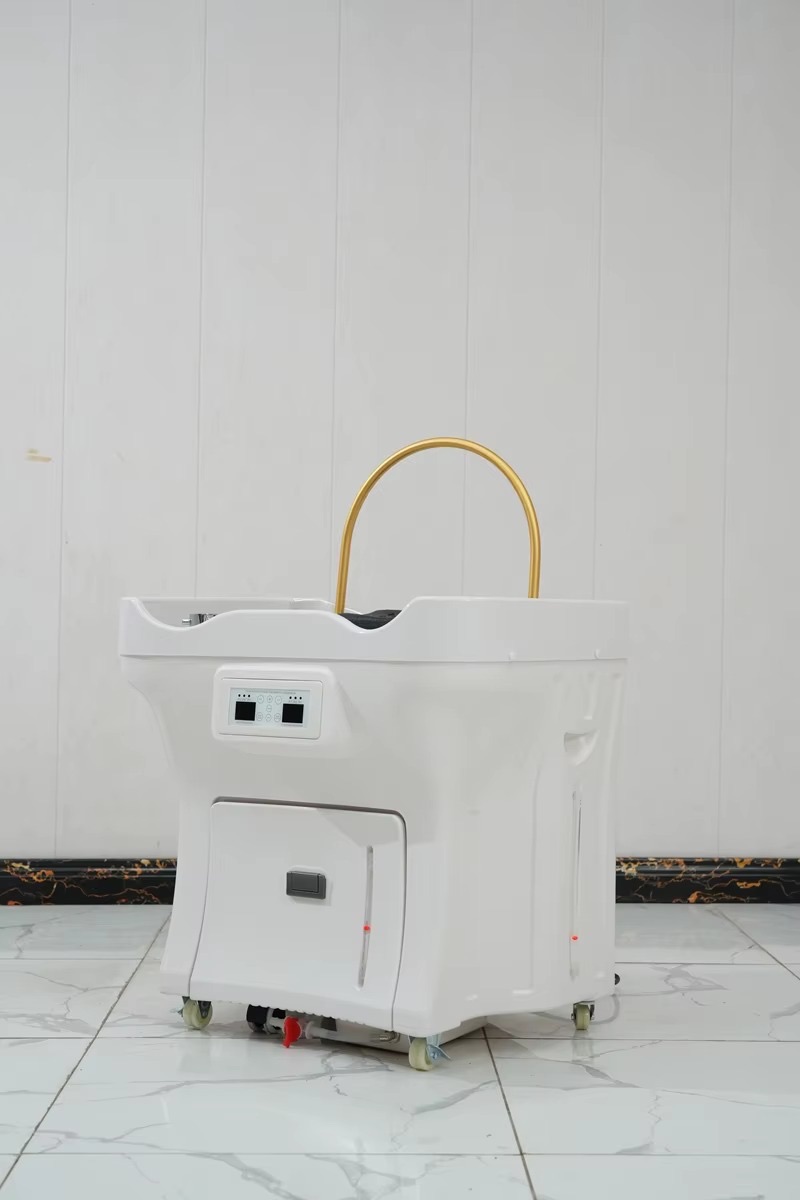 Portable Shampoo Basin Salon Furniture Head Spa Adjustable Height Massage Washing Hair Bowl Sink for Beauty Salons