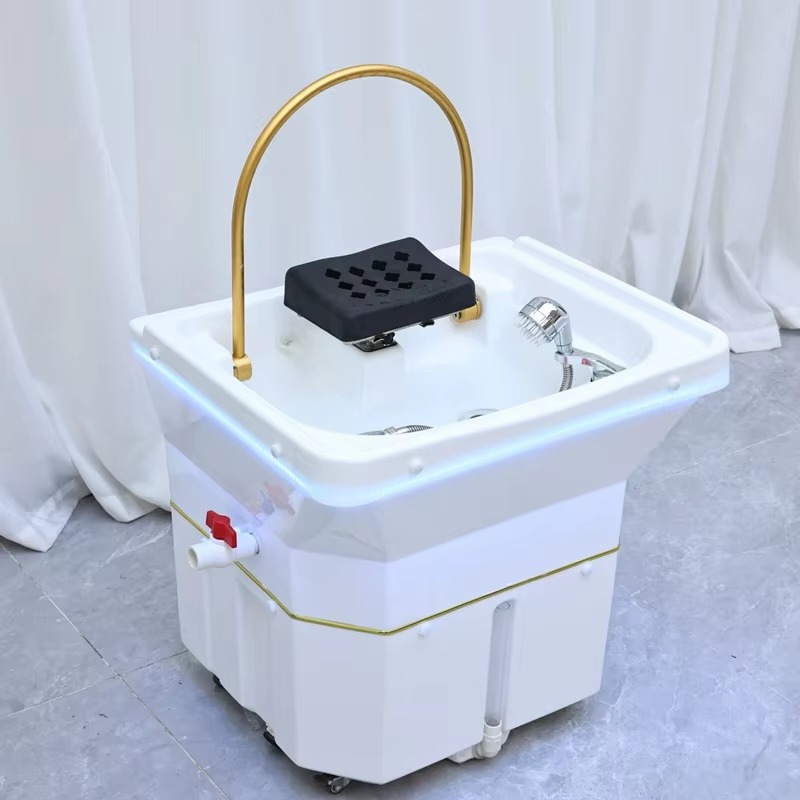 Barbershop Head Spa Equipment Portable Salon Hair Washing Sink Head Basin Hairdressers Shampoo Wash Basin