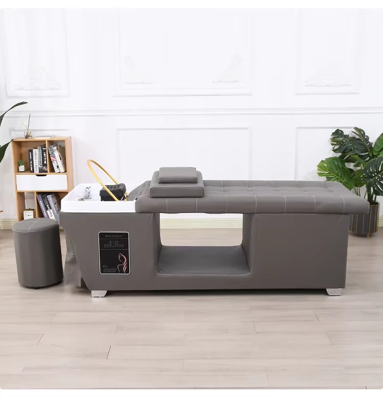 Thai Hair Salon Steamer Washing Bed Multifunctional Hydotherapy Circulating Lay Down Shampoo Chair for Salon