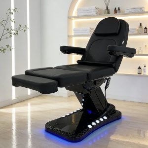 Beauty Salon Furniture Black Massage Table Bed 3 Motors Electric Facia... - Massage Bed | Nova Spa Equipment