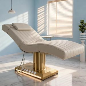 Design 3 Motors Electric Cosmetic Facial Spa Lash Bed Modern Luxury Go... - Massage Bed | Nova Spa Equipment
