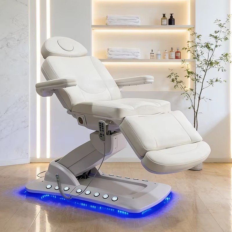 4 Motors Heater Massage Table Modern Luxury Electric Reclining Cosmeti... - Massage Bed | Nova Spa Equipment