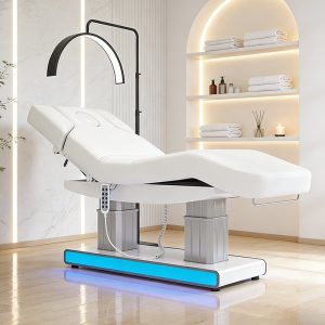 Arrival Beauty Salon Furniture Silver Base Massage Table and Bed Luxur... - Massage Bed | Nova Spa Equipment