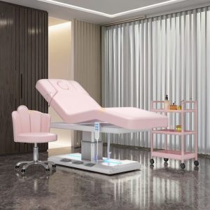Beauty Salon 3 Motors Electric Massage Table and Chair Luxury Pink Cus... - Massage Bed | Nova Spa Equipment