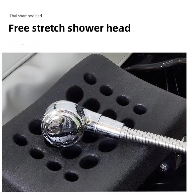 Hair Salon Equipment Salon Hair Head Spa Bed Wash Chairs Basin Shampoo Bed Steam Cover With Ceramic Ready to Shipping