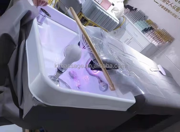 Modern Custom Salon Furniture Electric Salon Thai Massage Hair Wash Water Therapy Bed Japanese Head Spa Shampoo Bowl Bed