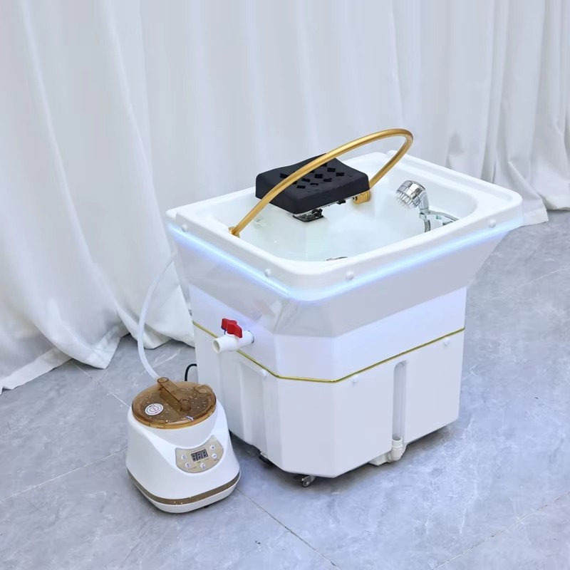 Barbershop Head Spa Equipment Portable Salon Hair Washing Sink Head Basin Hairdressers Shampoo Wash Basin