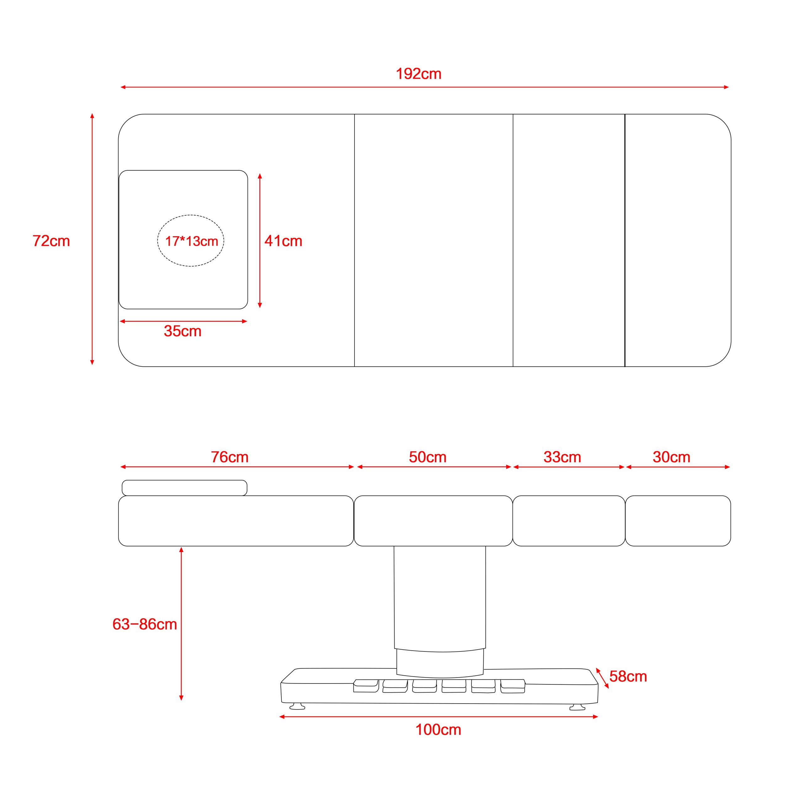 Commercial Massage Table Professional OEM ODM Custom Logo CE Certified Load Test Passed ForBeauty Salon Spa Use