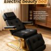 Beauty Bed with LED Light Strips Motorized Backrest Legrest Height Adj... - Beauty Spa Bed | Nova Spa Equipment