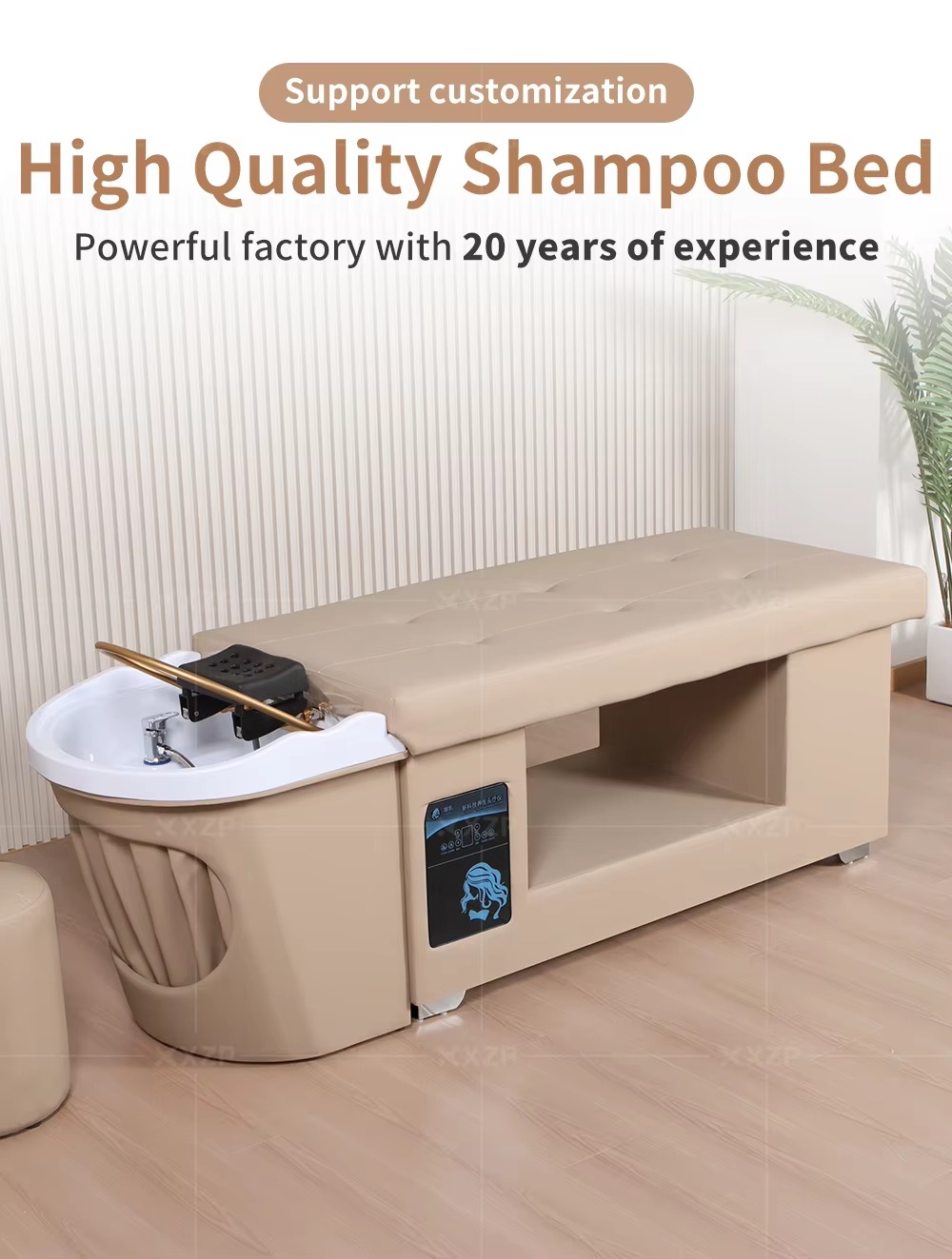 Factory Wholesale Salon Furniture Japanese Head Spa Bed Massage Table Head Care Shampoo Table Bed
