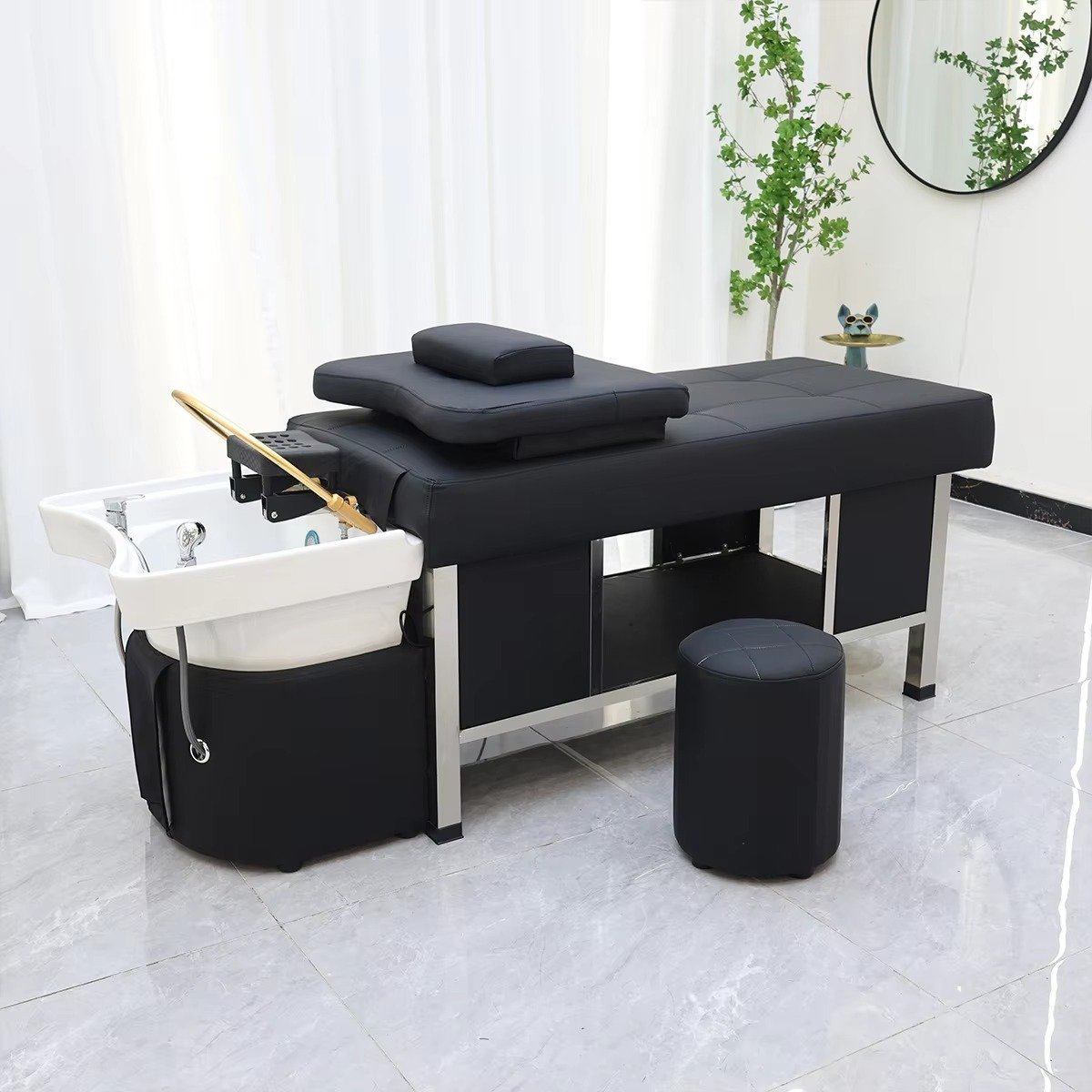 Professional Salon Washing Hair Massage Chair Shampoo Bed Spa Hair Washing Basin Head Spa Bed Ready to Shipping