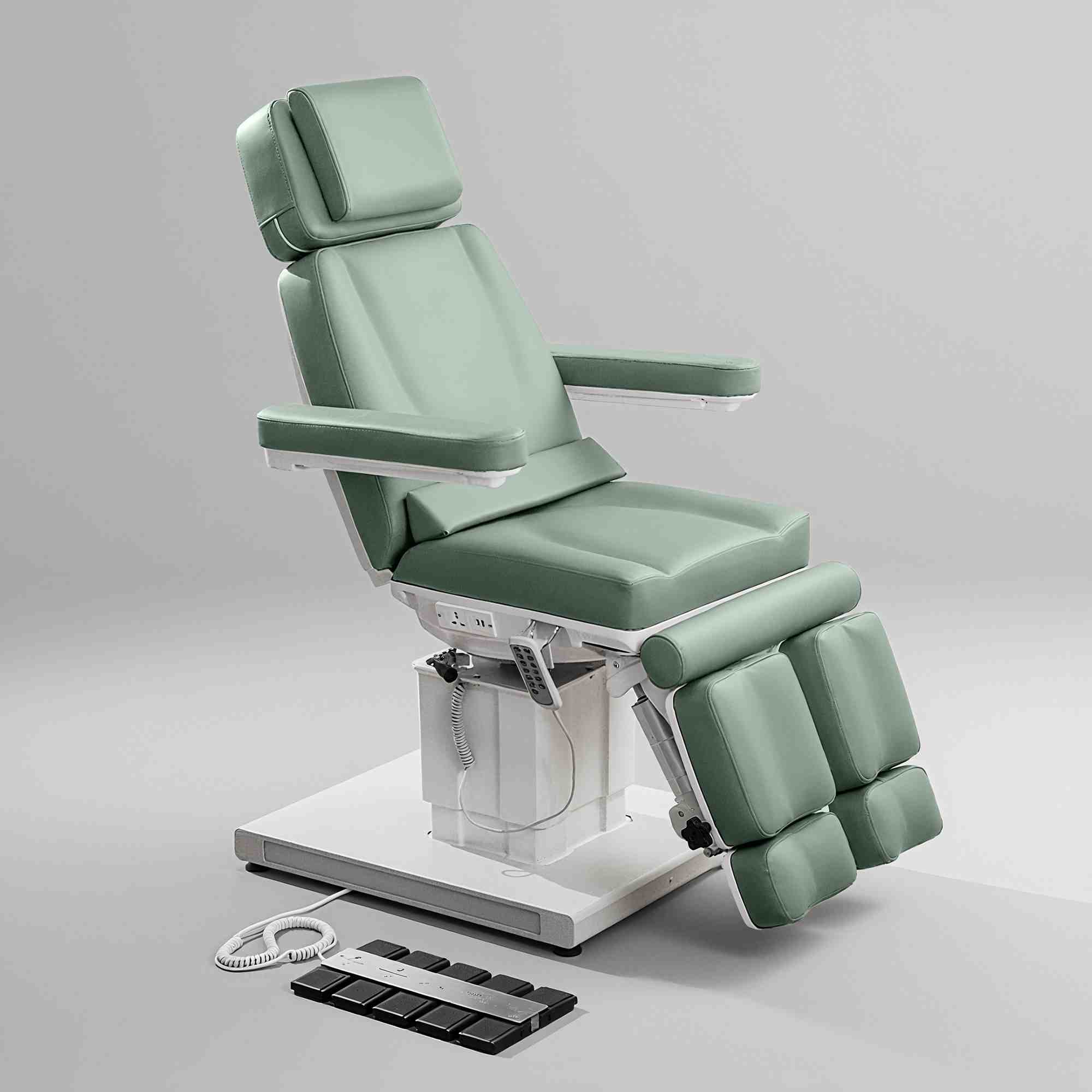 5 Motors Electric Podiatry Chair Split Leg Beauty Bed Salon Rotating ... - Medical Treatment Bed | Nova Spa Equipment