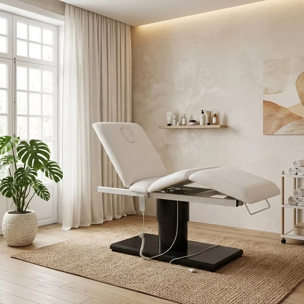 Multi Function Heated Adjustable Spa Facial Salon Treatment Table Electric Beauty Bed Electric Massage Bed