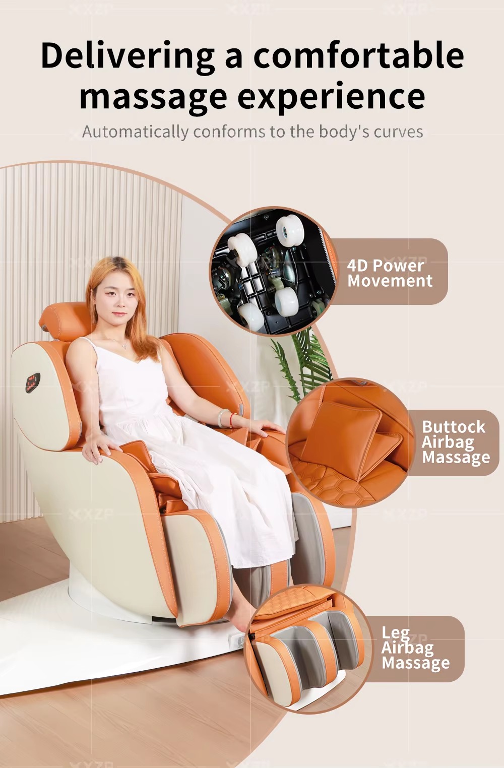 Salon Furniture Electric Luxury Beauty Salon Furniture Head Spa Shampoo Chair Bed Shampoo Chair Backrest Automatic Massage Chair
