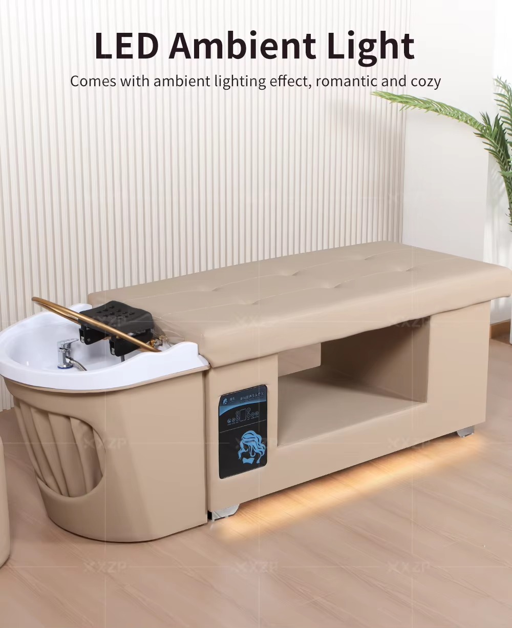 Factory Wholesale Salon Furniture Japanese Head Spa Bed Massage Table Head Care Shampoo Table Bed